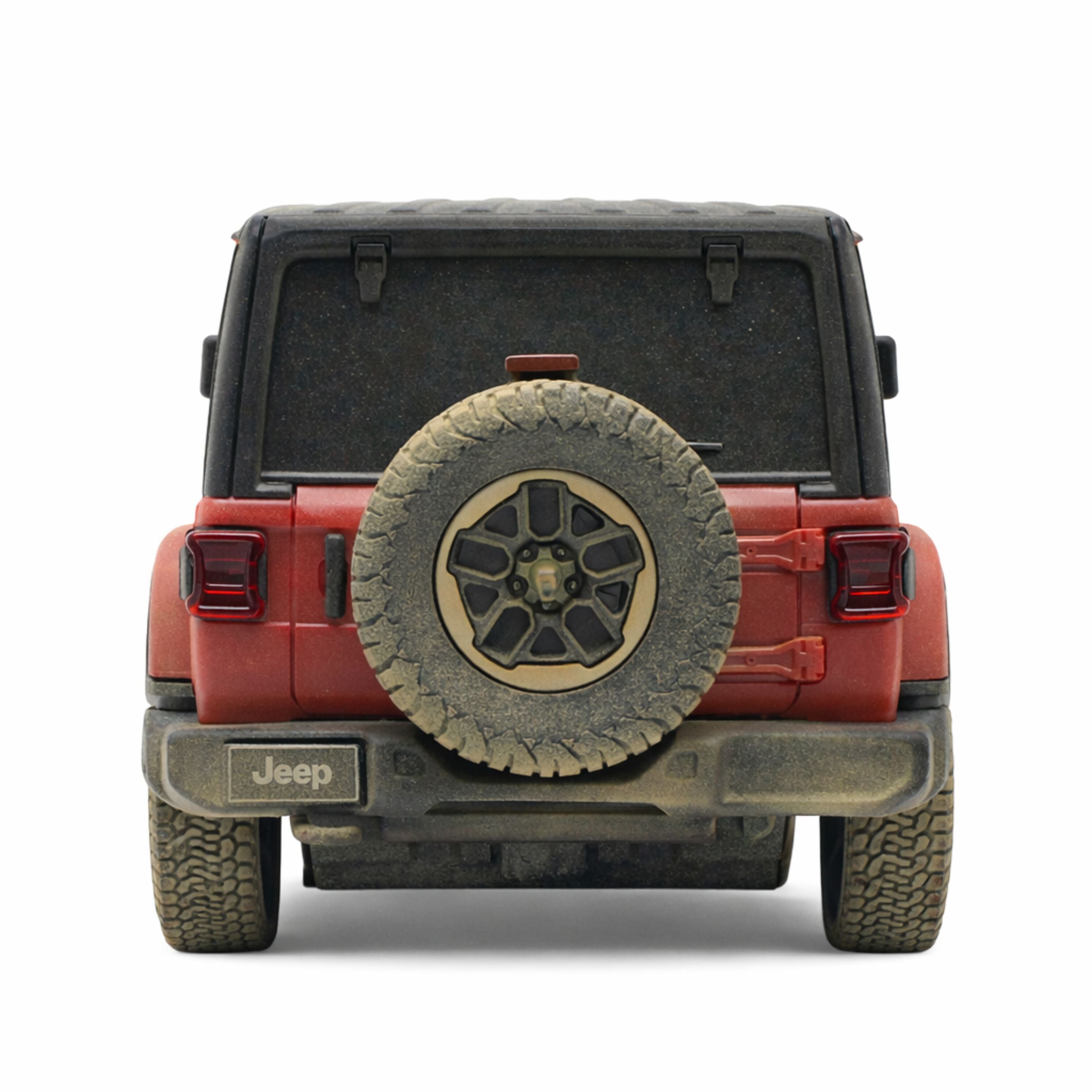 Jeep Wrangler Rubicon-muddy Remote Controlled Rc Car Red Rastar 1:24