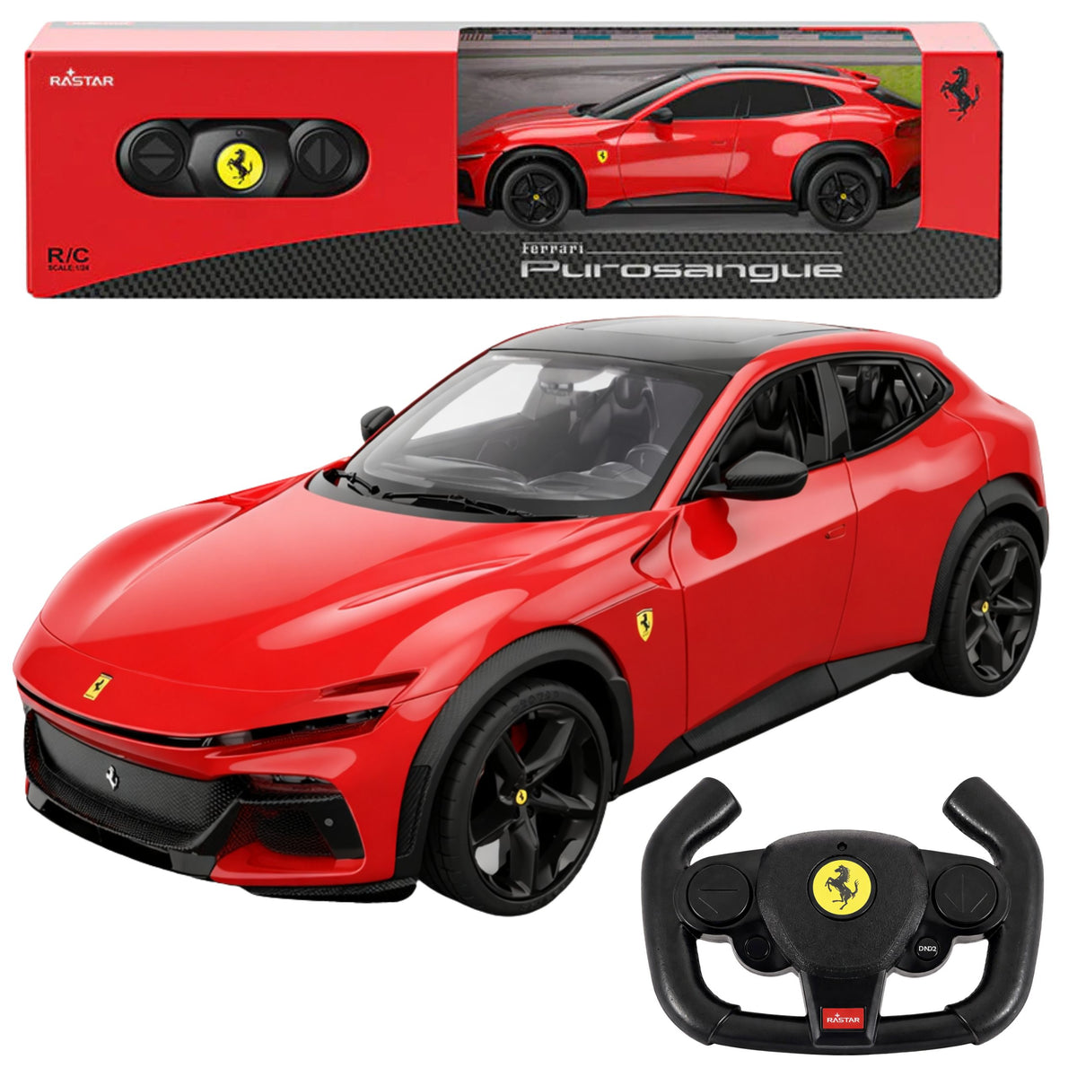 Ferrari Purosangue Remote Control Car Red Rastar 1:24