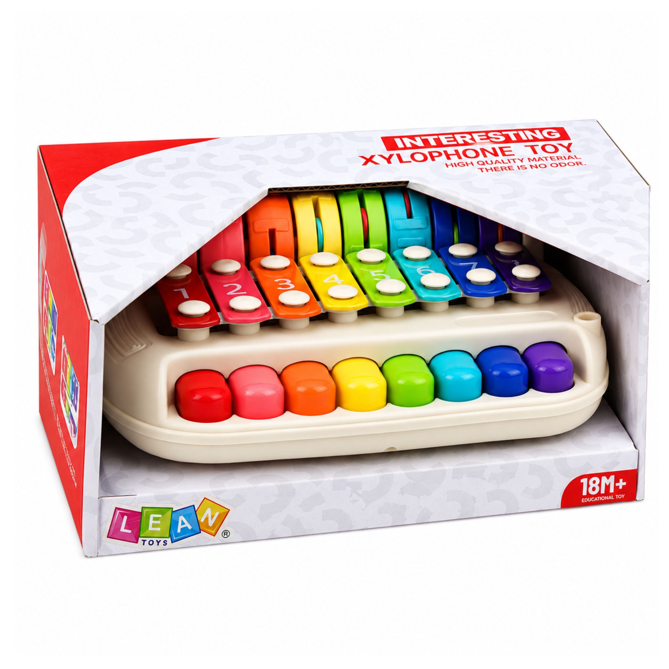 Children's Xylophone Piano Colorful Musical Instrument 2 In 1 Drumstick