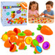 Educational Carrot Sorter Matching Shapes Colors 12 Pcs.