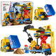 Construction Blocks Building Base Crane Dumper Sounds 91 Pcs.