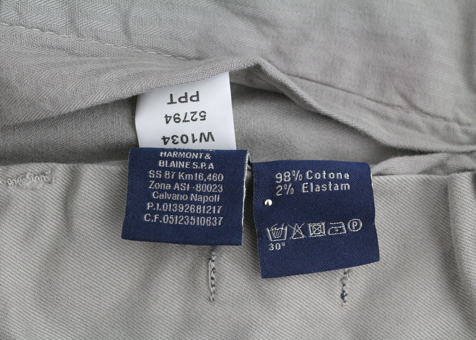 Grey Cotton Trousers