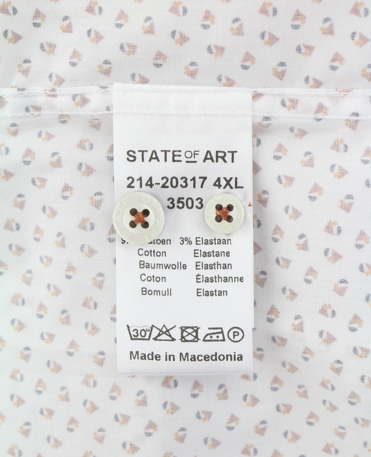 Camisa de algodão branco