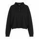 Black Cotton Sweatshirt