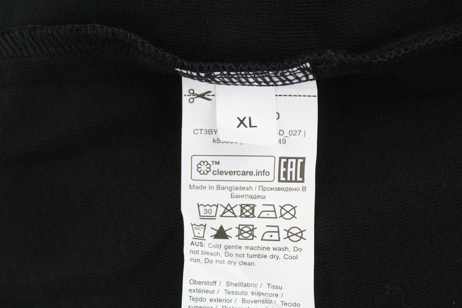 Black Cotton Sweatshirt