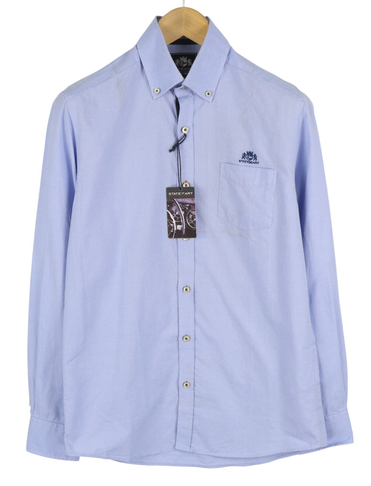Chemise en coton bleue