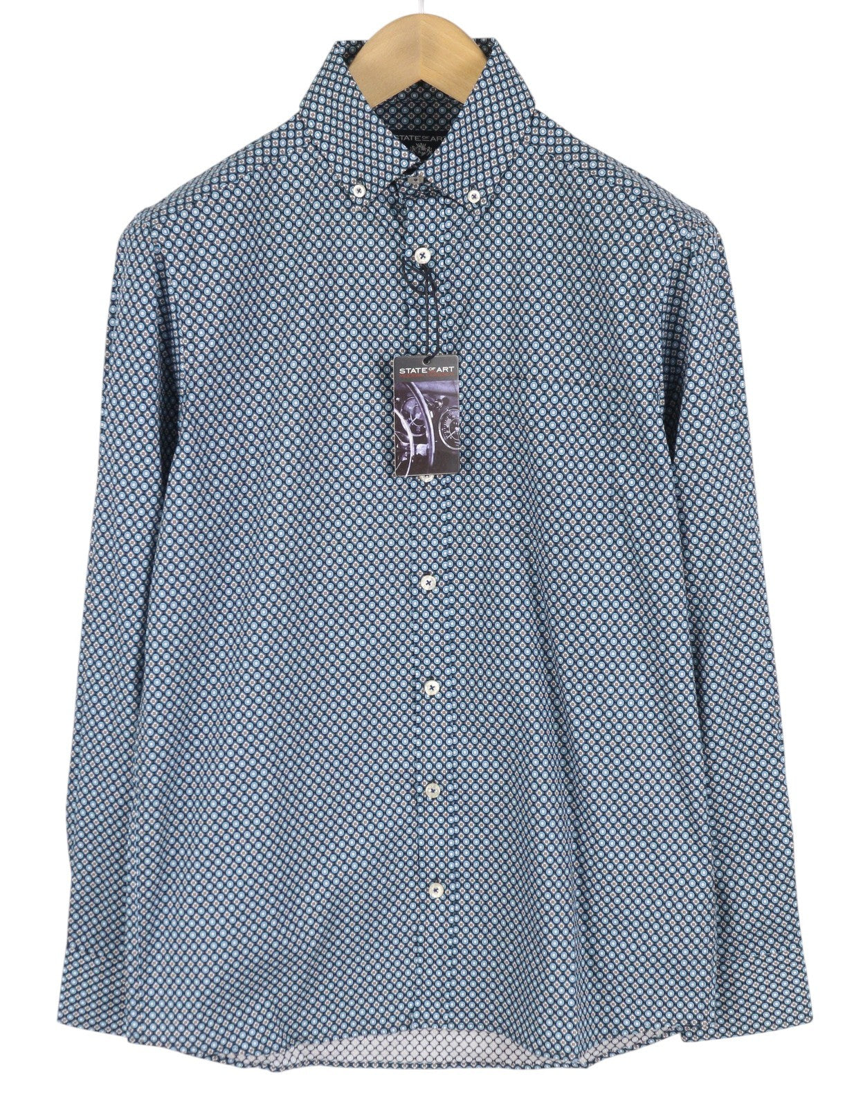 Chemise en coton bleue