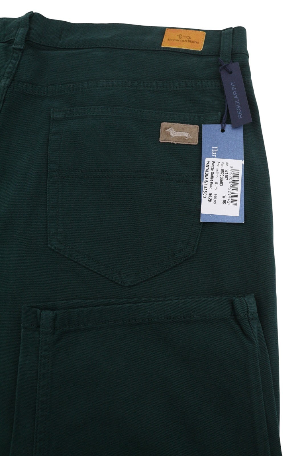 Green Cotton Trousers