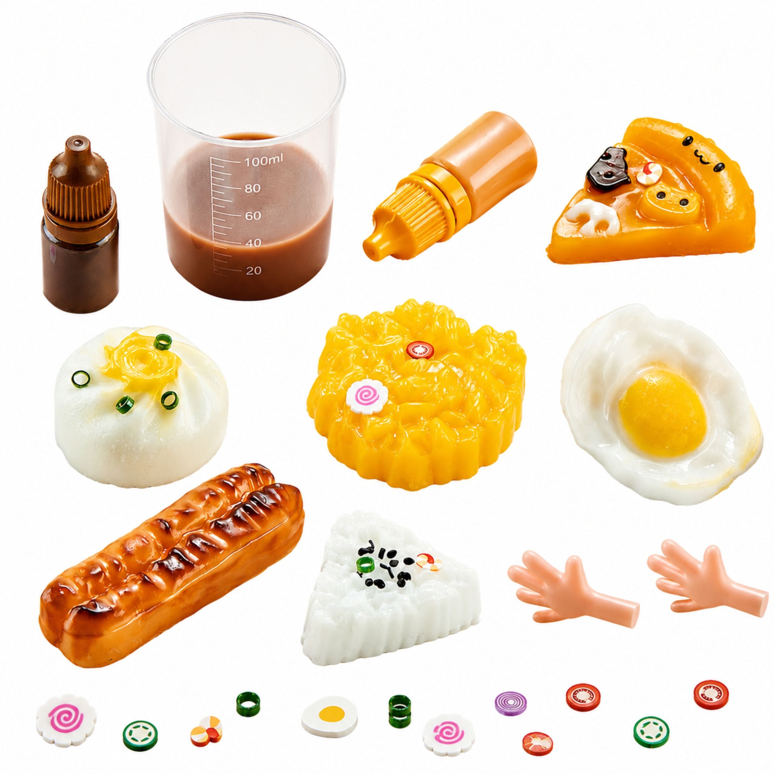 Creative Arts And Crafts Kit: Diy Squishy Decorative Breakfast Food