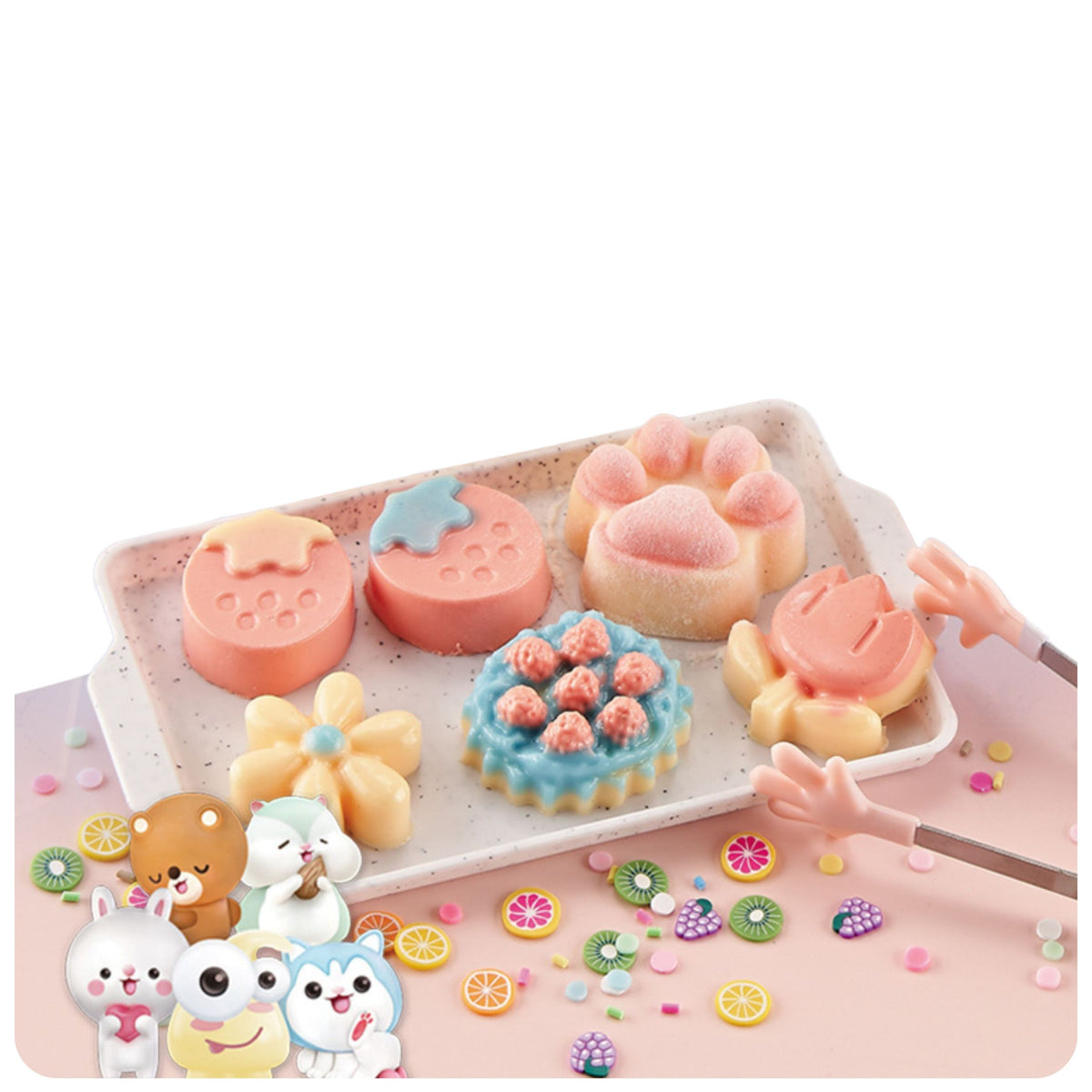 Creative Plastic Set Creating Squishy Decorative Desserts Flowers Diy