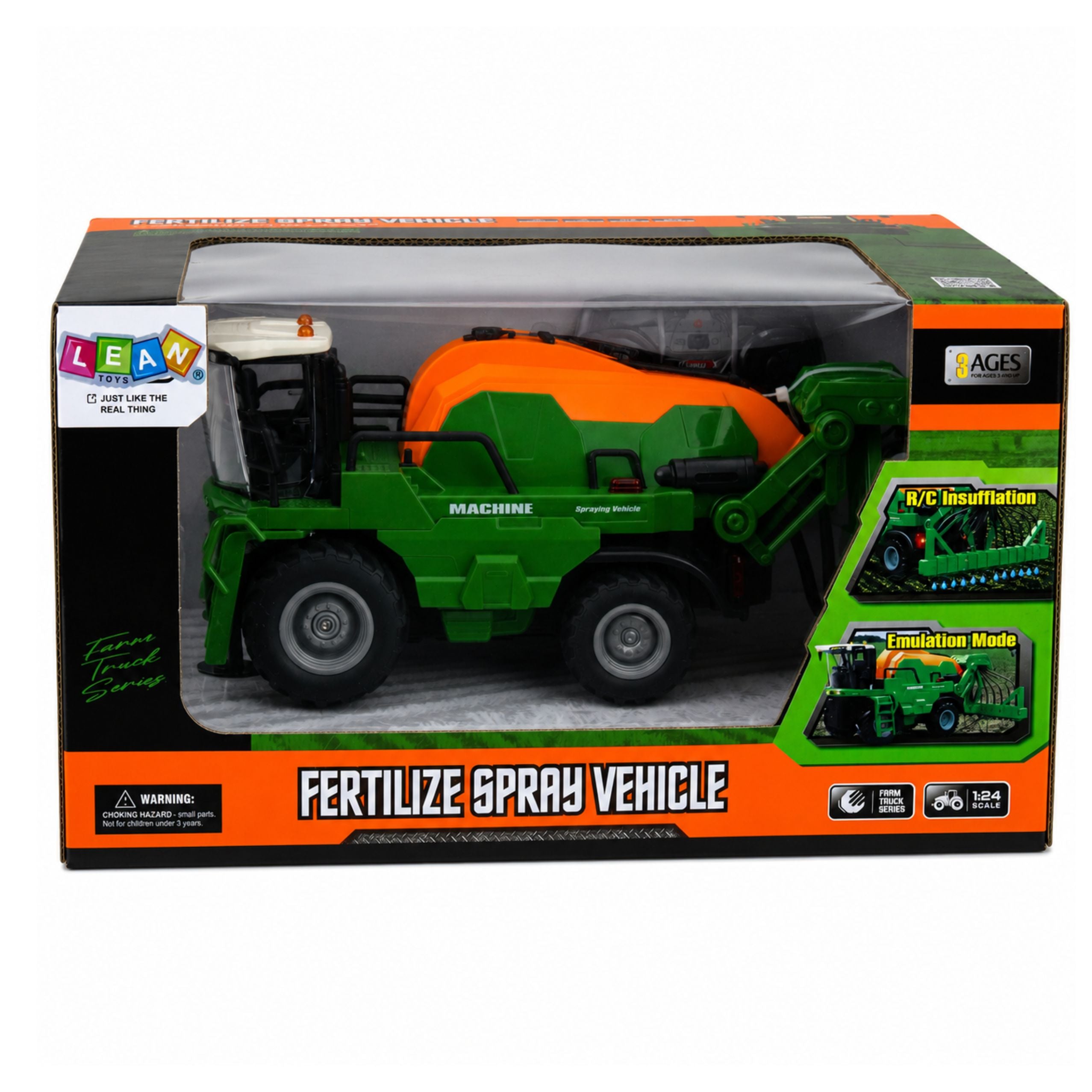 Agricultural Harvester With Sprayer Spraying Function Lights Sounds 1:24