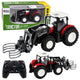 Rc Red Remote Controlled Agricultural Tractor With Bale Gripper 1:24