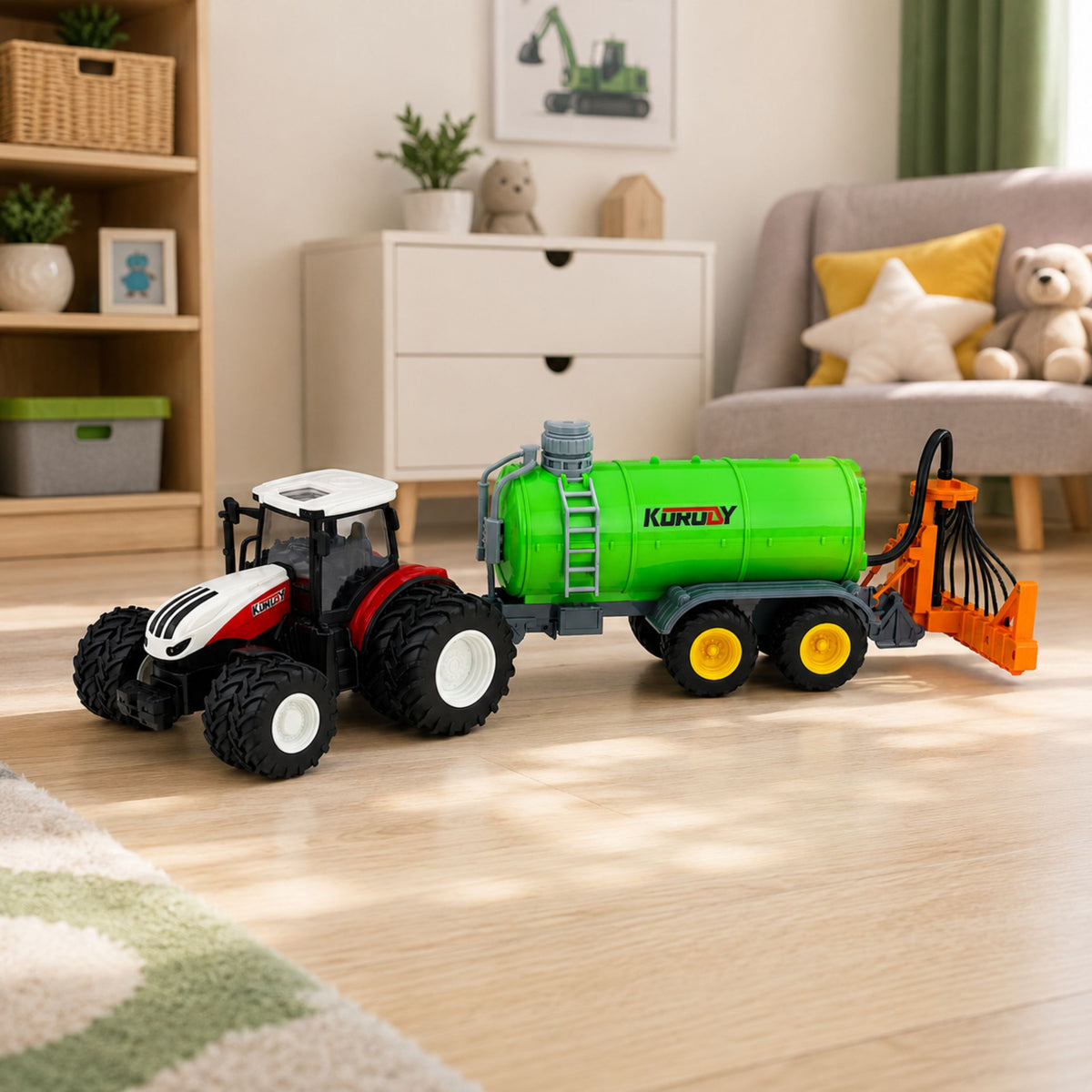 Remote-controlled Agricultural Tractor With Liquid Fertilizer Sprayer 1:24