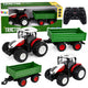 Trattore agricolo telecomandato con luci del rimorchio ribaltabile Suono 1:24