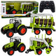 Rc Remote Controlled Tractor With Forest Trailer And Timber Grabber 1:24