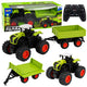 High Agricultural Tractor With Tipper Trailer Remote Controlled Rc 1:16