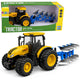 Agricultural Tractor With Multi-furrow Plow Lights Sounds Yellow 1:24