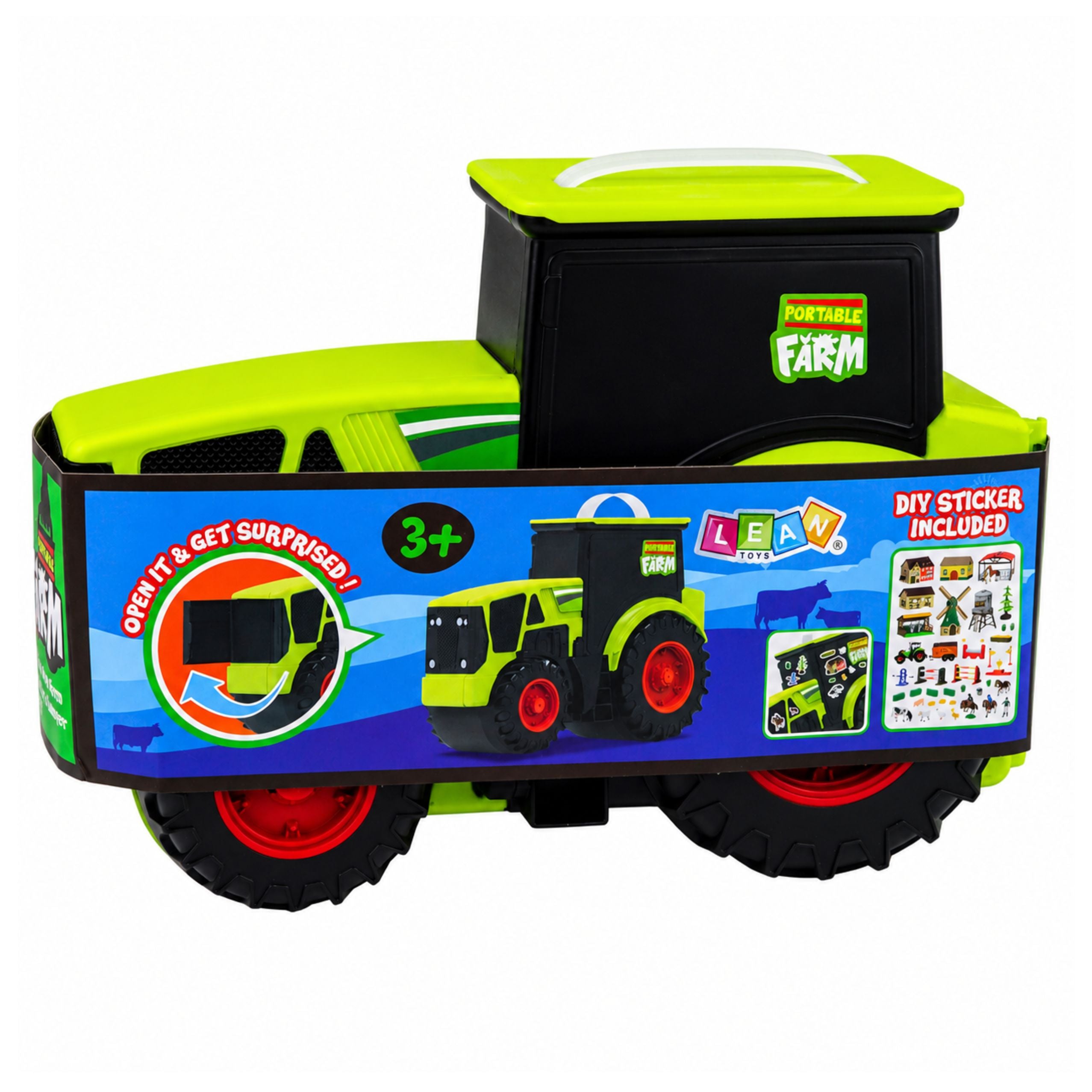 Farm Set With Tractor Agricultural Vehicles Animals Accessories 28 Pcs.