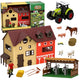 Farm Set With Tractor And Barn Animals Figures Accessories 44 Pcs.