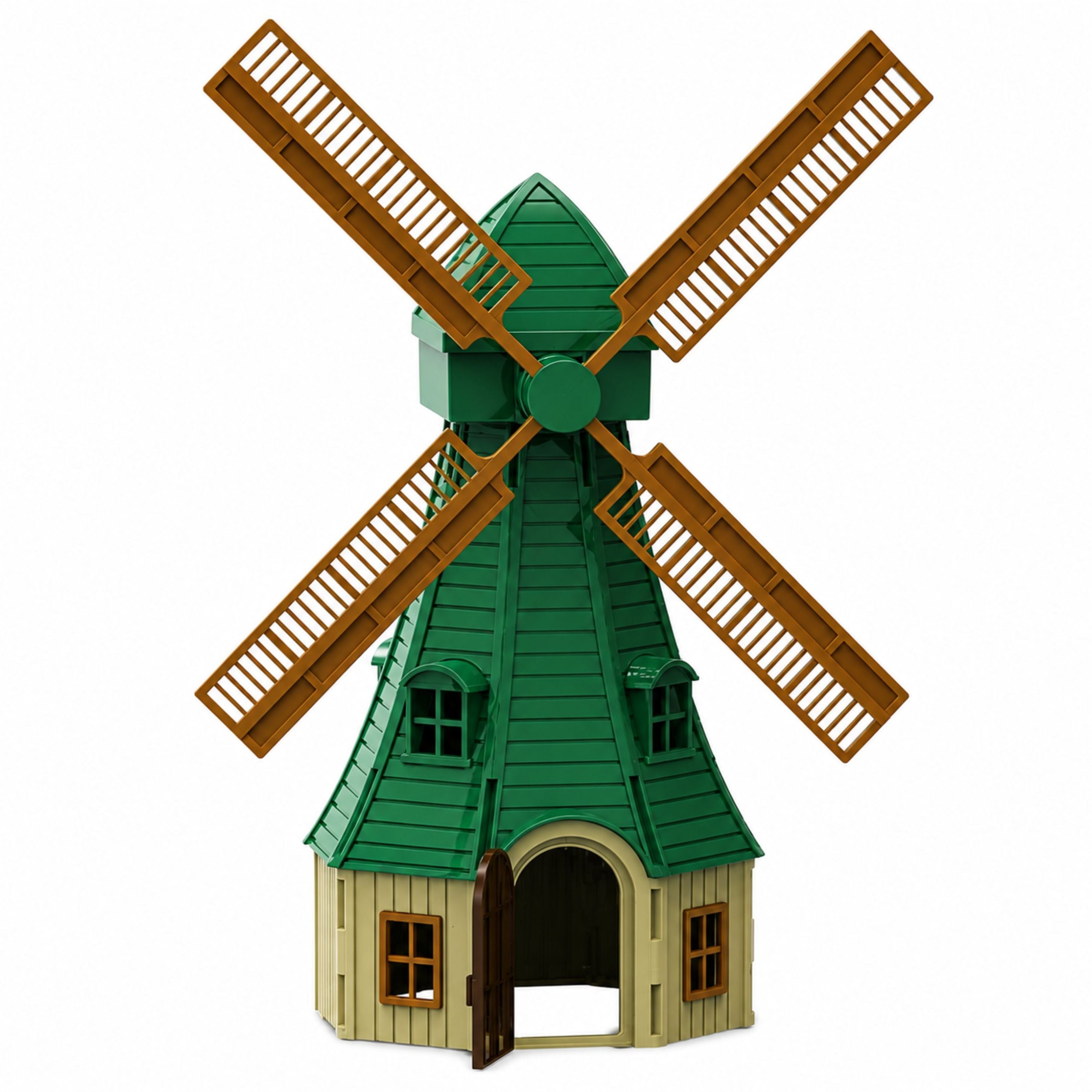 Farm Set With Tractor Windmill Stable Trailer And Animal Figures 45 Pieces.