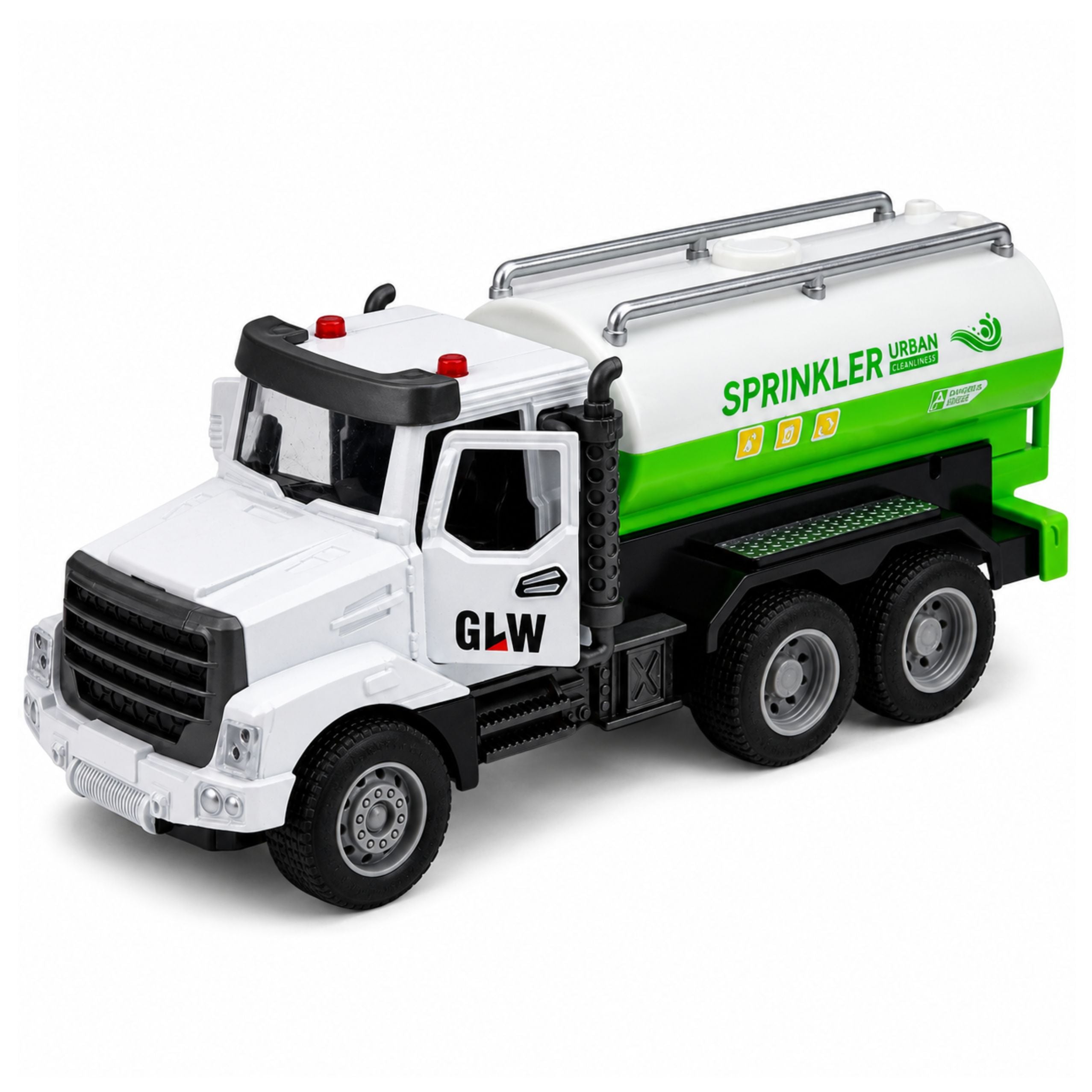 Municipal Vehicle Metal Cabin Drive Opening Doors Lights Sounds 1:46