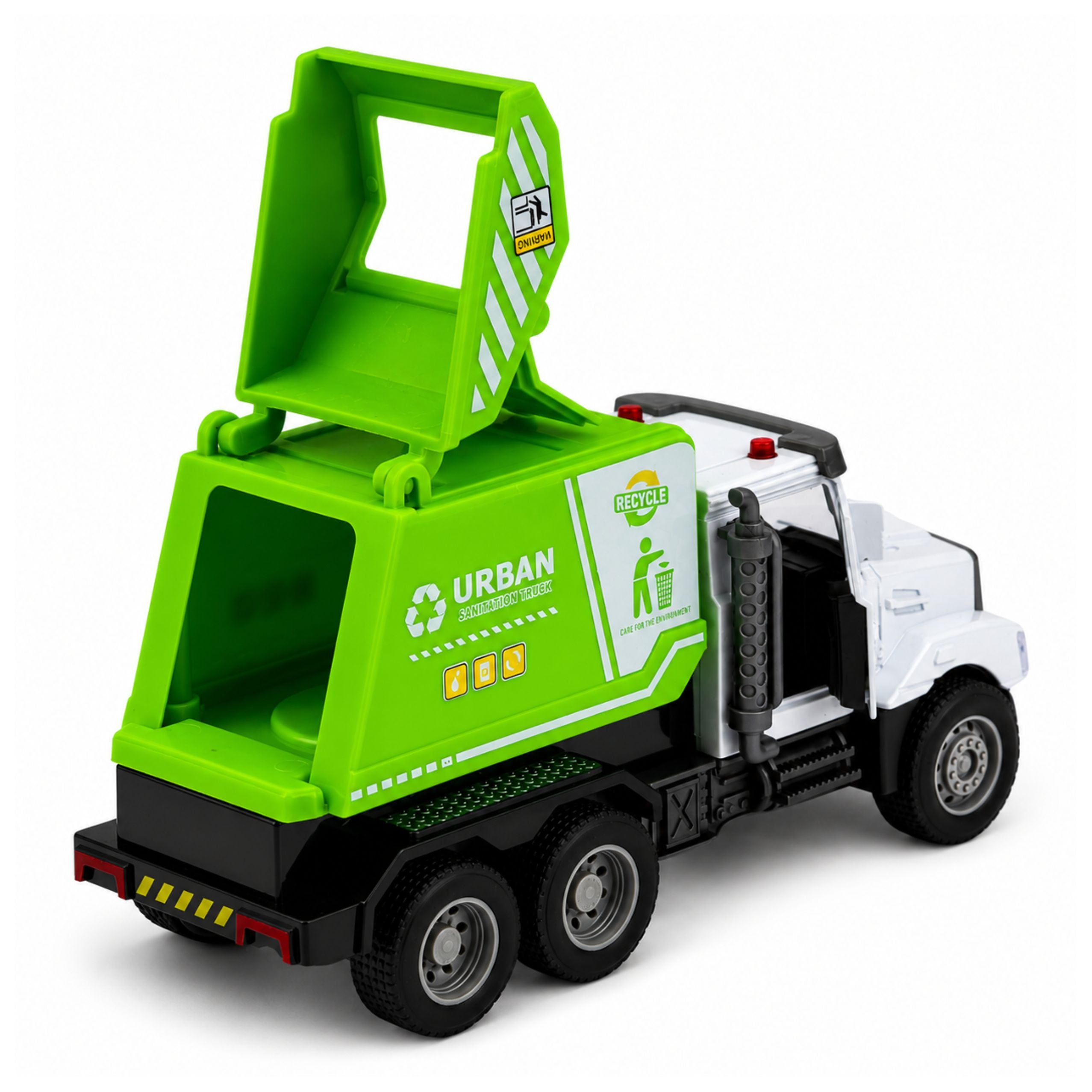 Municipal Vehicle Metal Cabin Drive Opening Doors Lights Sounds 1:46