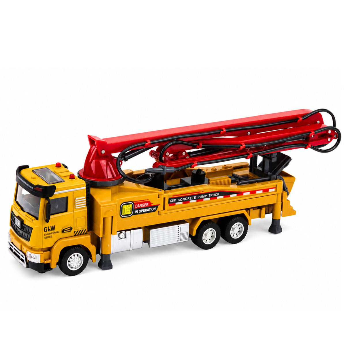 Concrete Pump Truck With Lights Sounds Water Drive 1:40