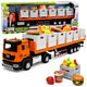 Camion arancione per il trasporto di alimenti 1:40