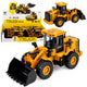 Construction Vehicle Excavator With Movable Bucket Lights Sounds Yellow 1:43