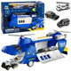 Foldable Police Transport Plane With Vehicles Lights Sounds