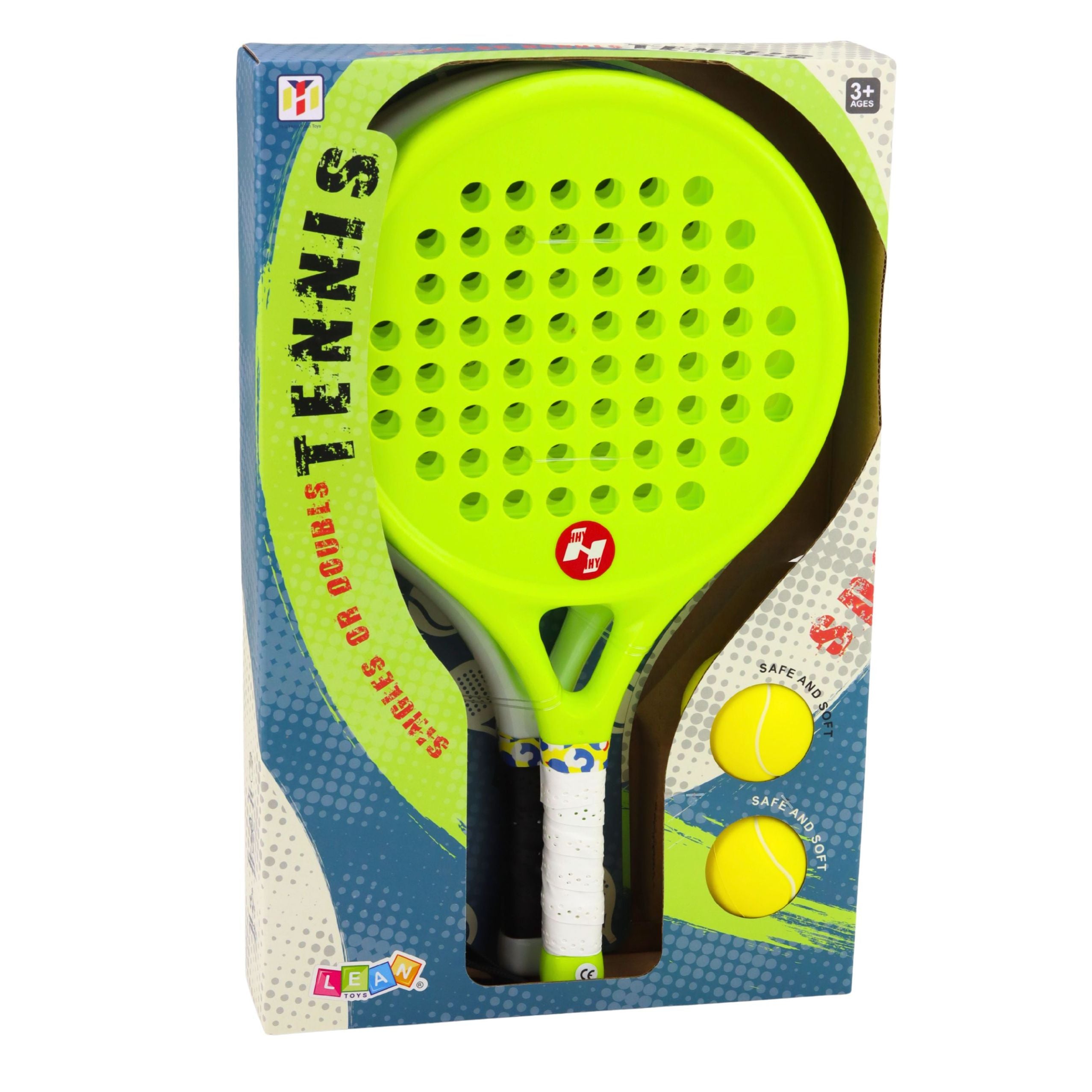 Beach And Garden Tennis Sports Set With Rackets And Foam Balls