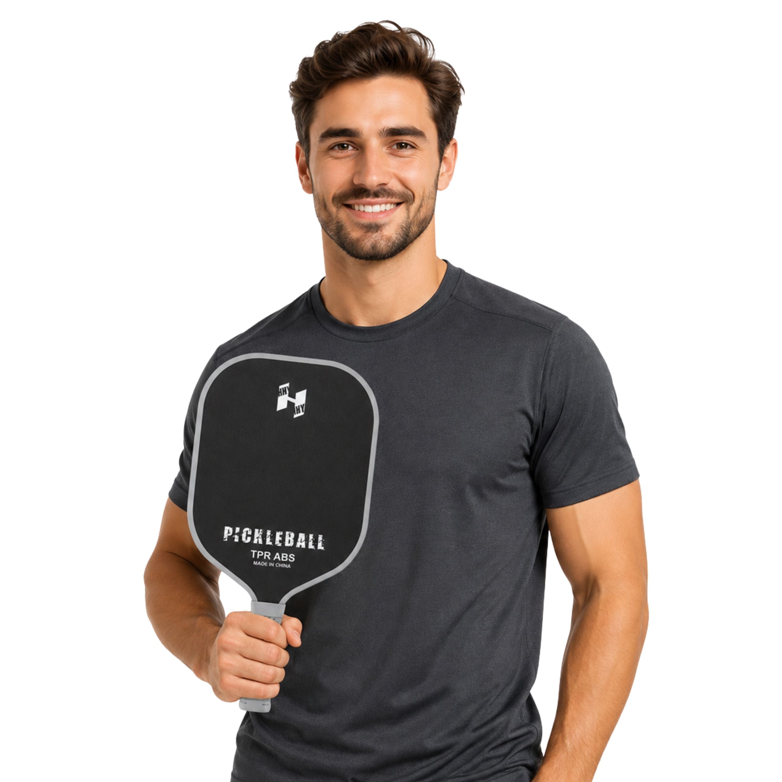 Pickleball Tennis Badminton Racket Set With 2 Balls Black And Gray