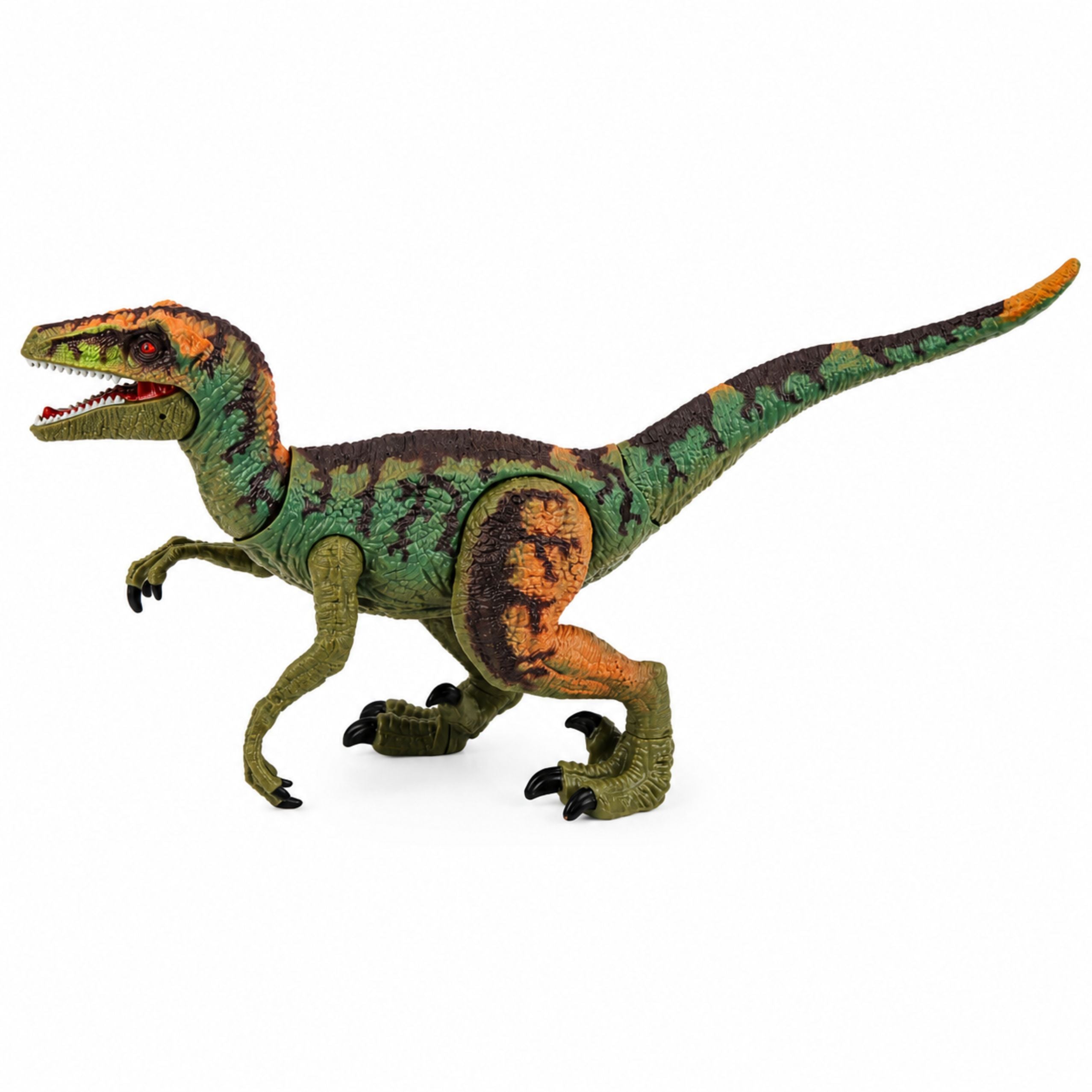 Velociraptor Dinosaur Figure Realistic Movable Limbs Sounds