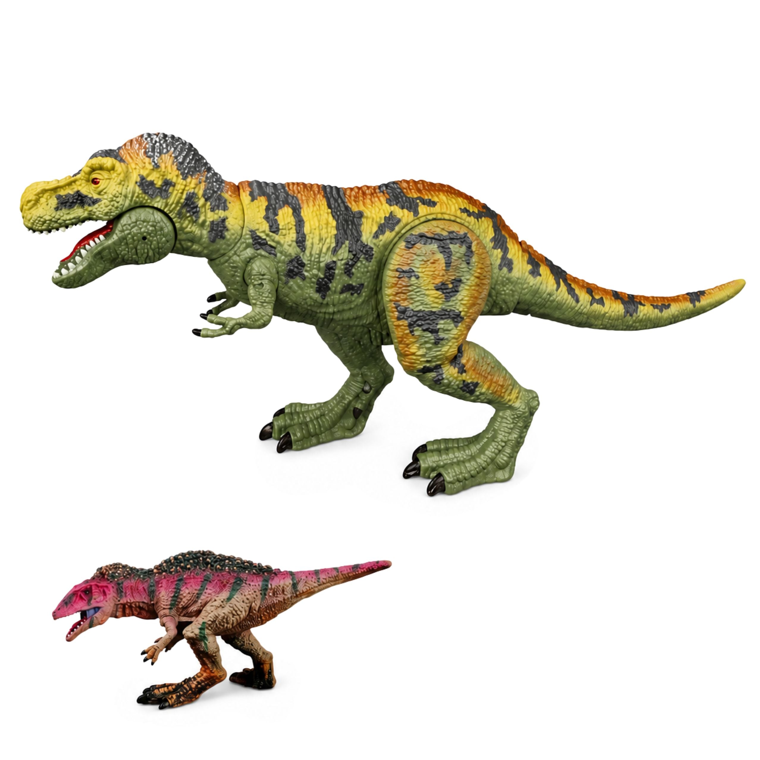 Set Dinosaur T-rex Movable Hunter Motor Figures Accessories Sounds