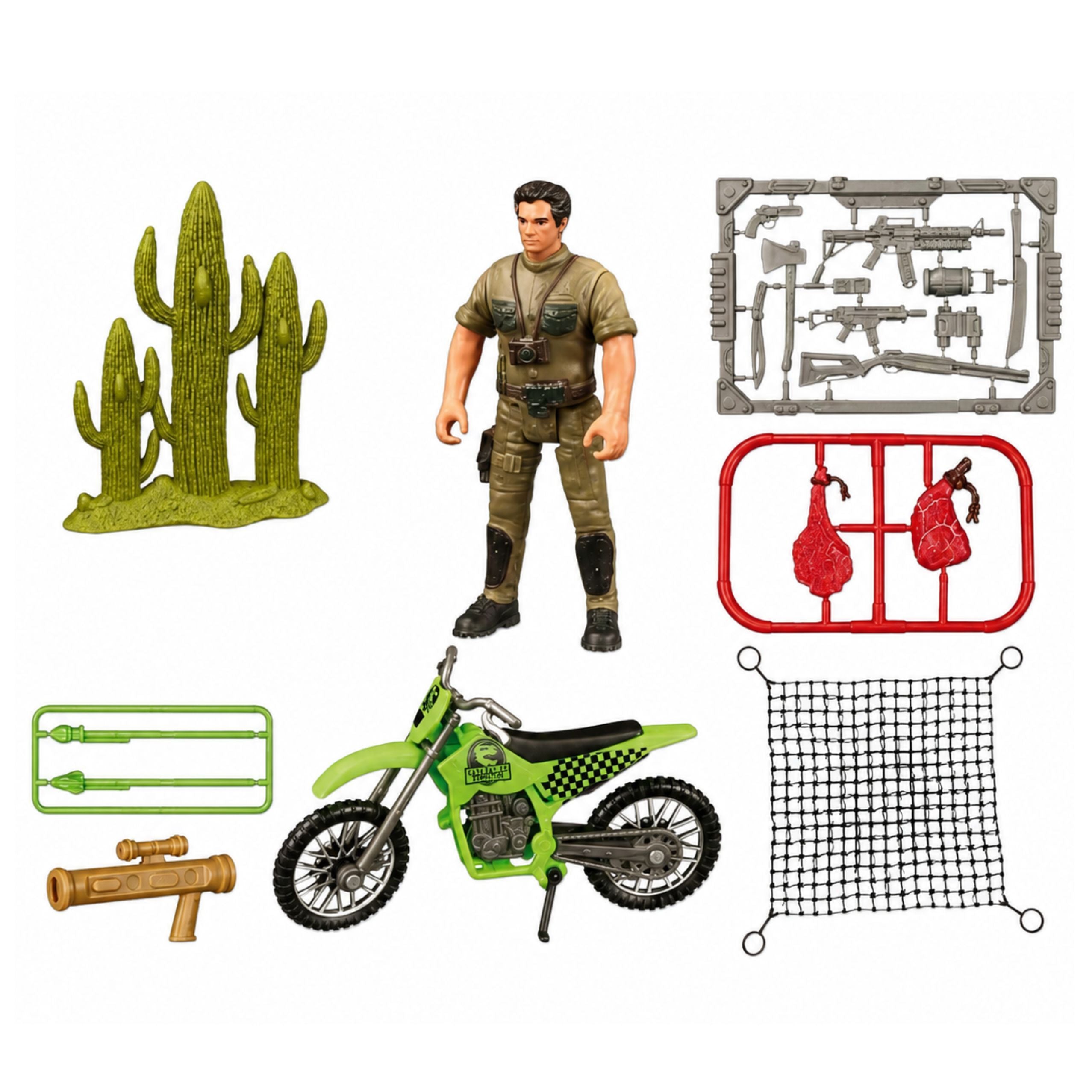 Set Dinosaur T-rex Movable Hunter Motor Figures Accessories Sounds