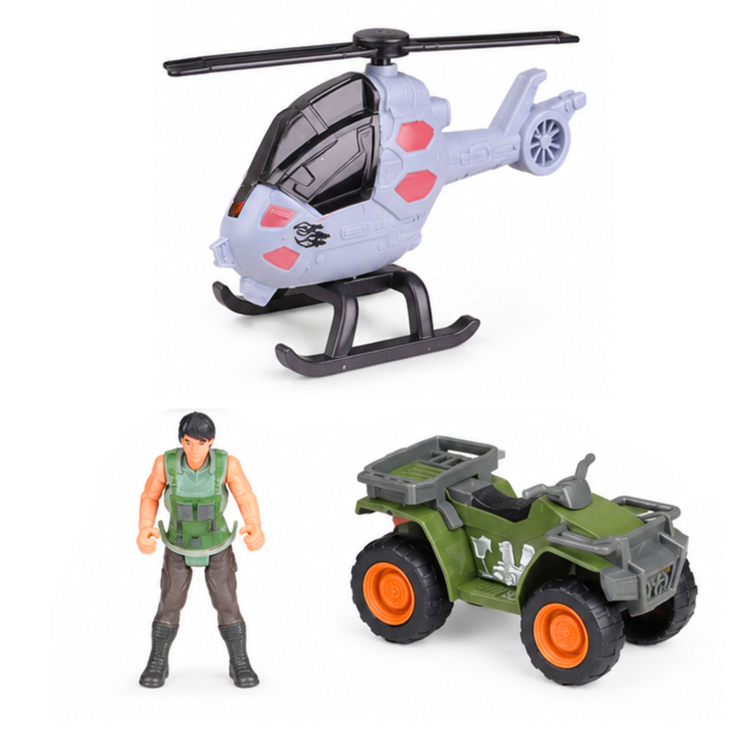 Eksplorator quadów do bazy badawczej Dinosaur Park Gate Helikopter