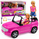 Anlily Doll In A Convertible Car Purple Phone Holder With Headphones