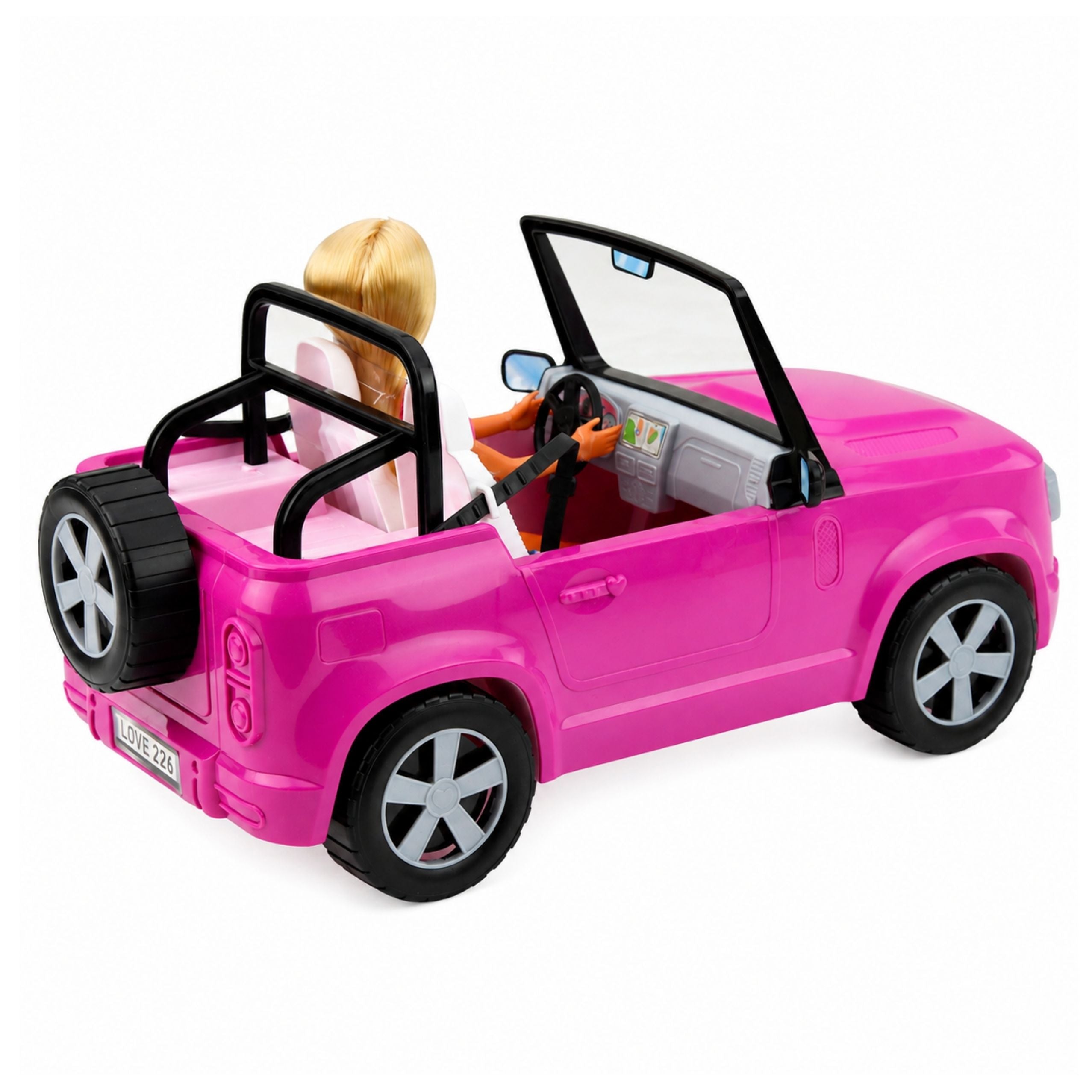 Anlily Doll In A Convertible Car Purple Phone Holder With Headphones