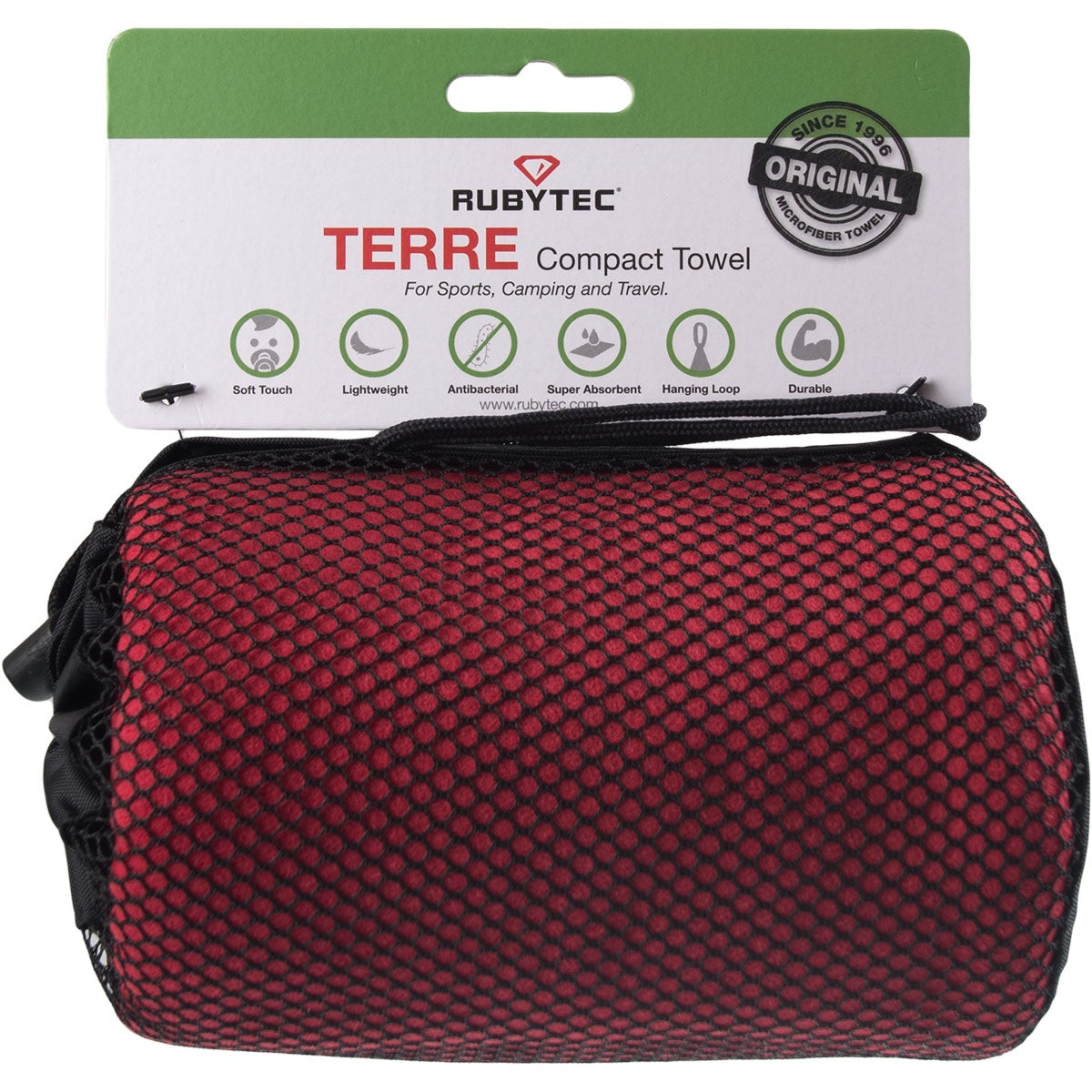 Rubytec Terre Compact Towel Red Xl