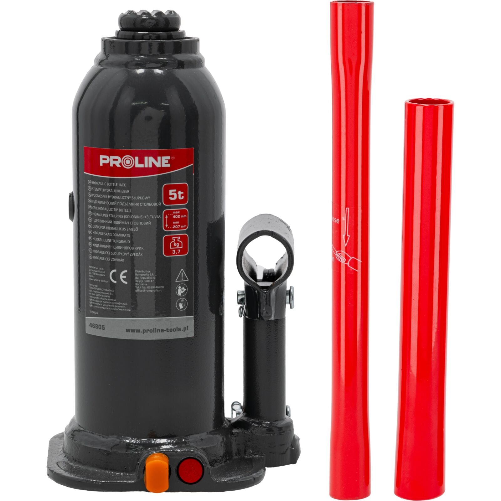 Hydraulic Jack 5t 216-413 Mm (4.3 Kg) Proline