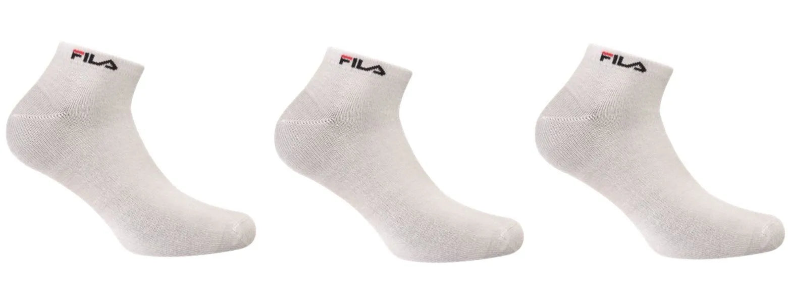 Fila Sokker 3-pak Bambus Uni Hvid 39-42