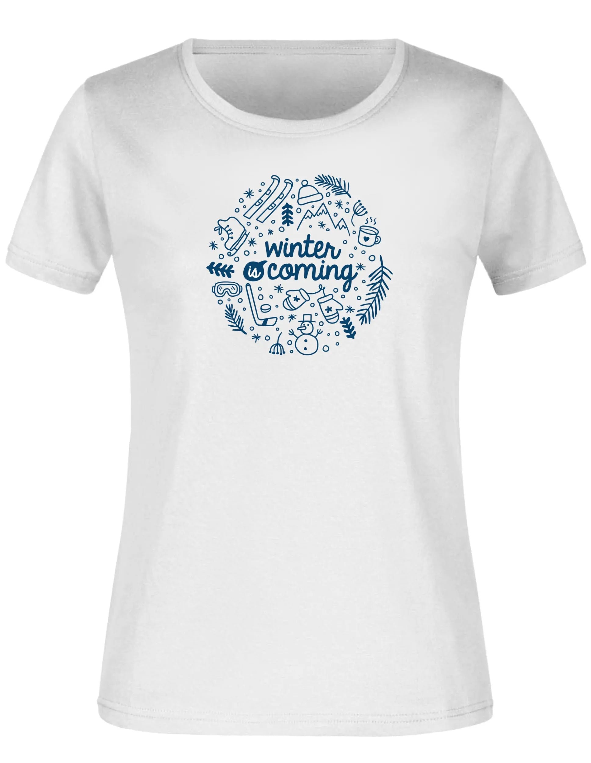 Dames T-shirt Jm Winter Wit