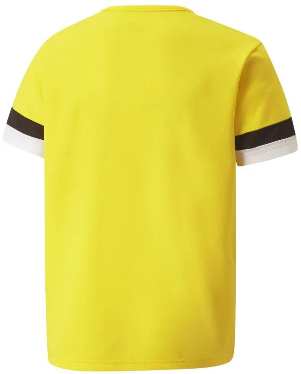 Camiseta esportiva infantil puma teamrise amarelo 164