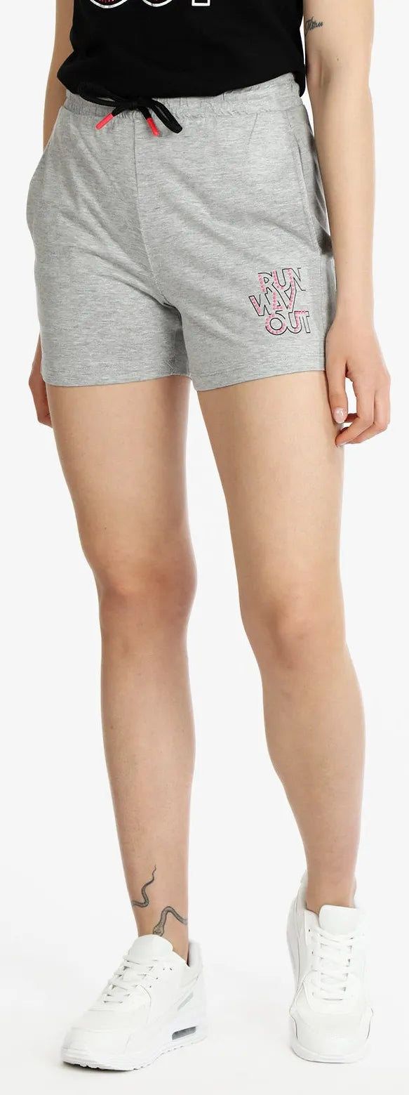 Damen-Shorts Athl. Dpt Bergamo Melange Grau