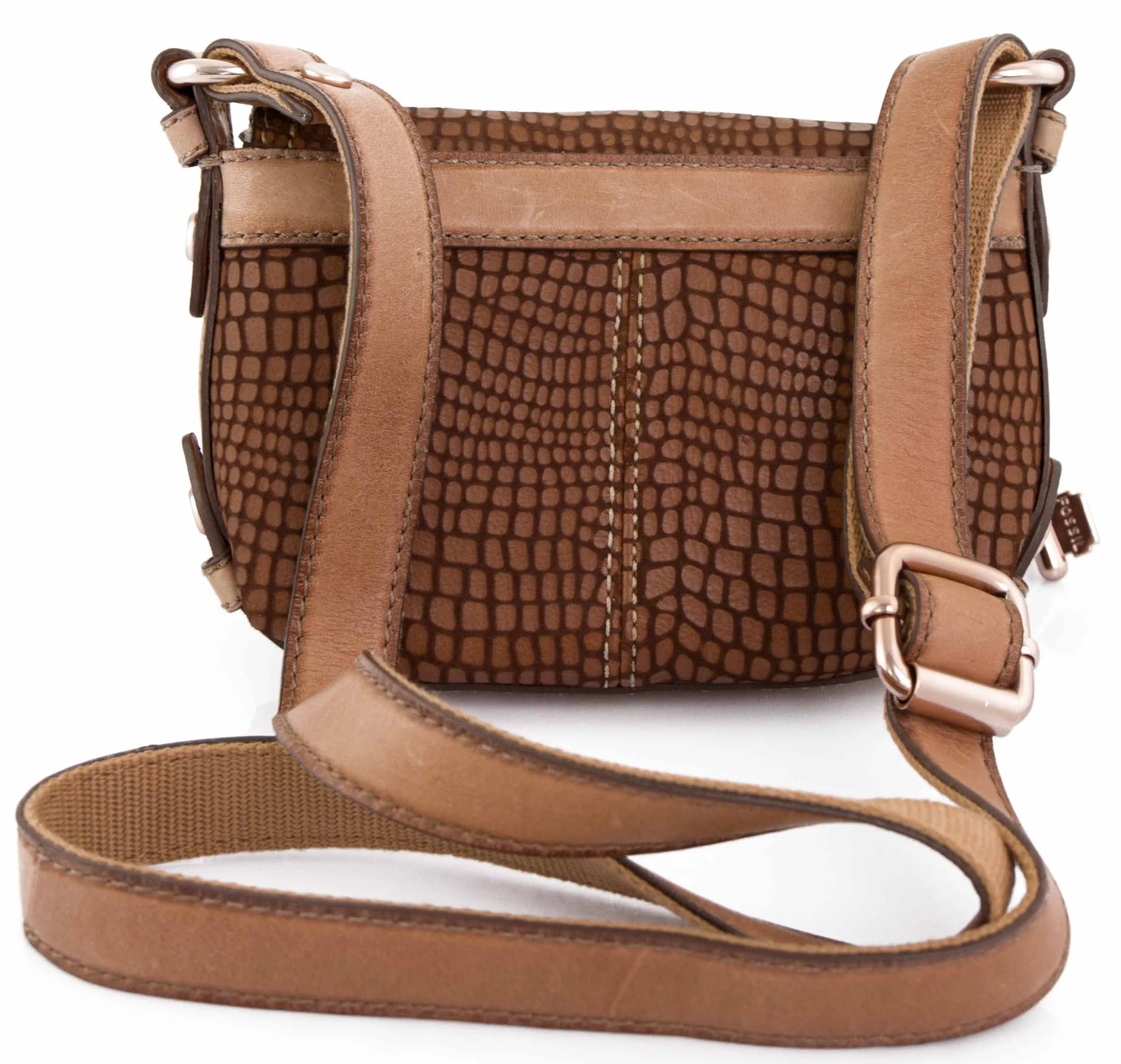 Women's Handbag Fossil Handbag Maddox Small Flap Brown