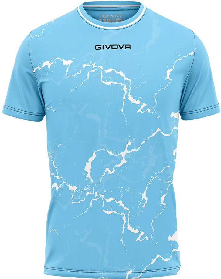 Sport-T-Shirt Givova Grafite Sky-weiß Blau