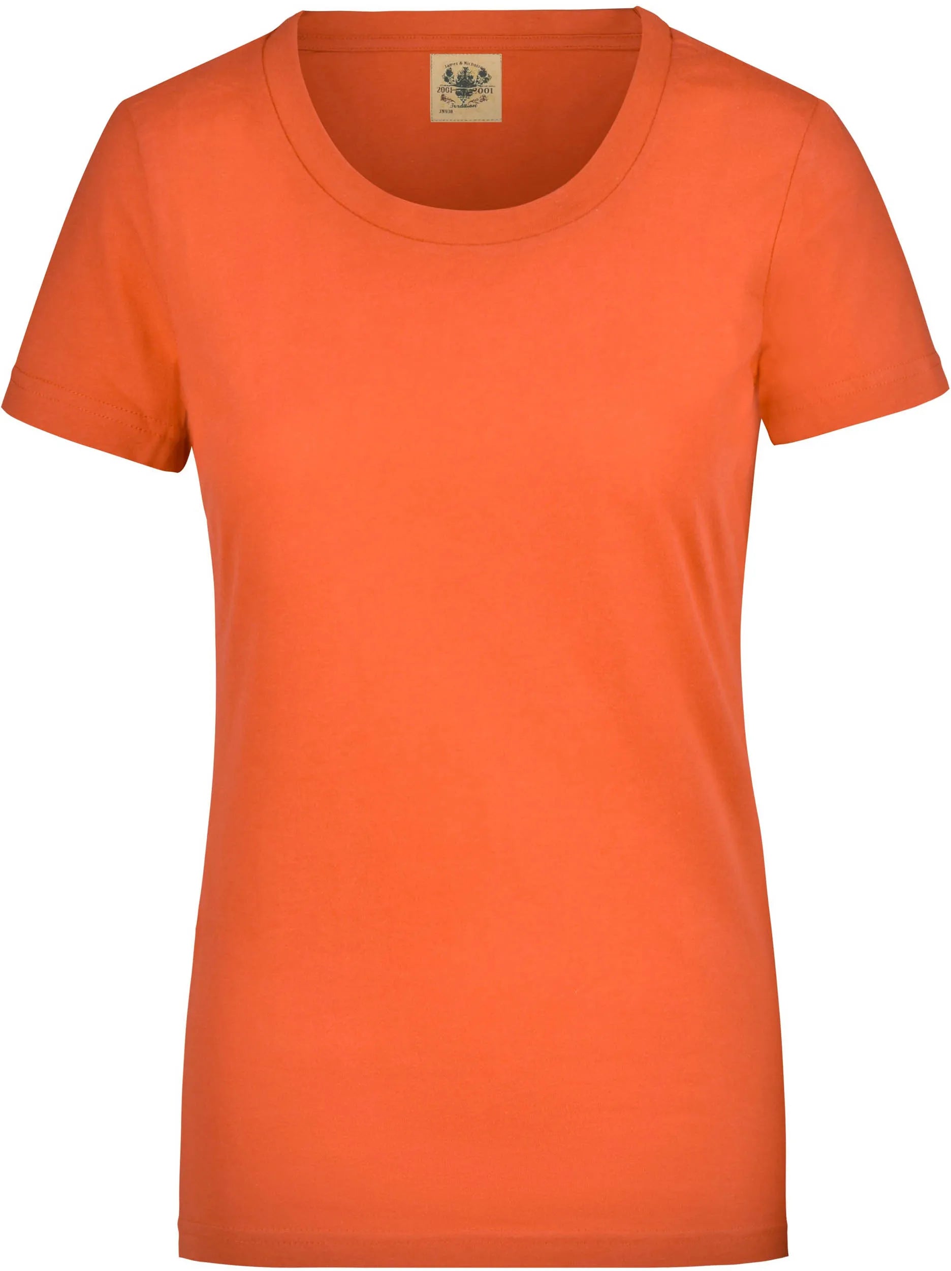 Dames T-shirt James & Nicholson Vintage Shirt Oranje
