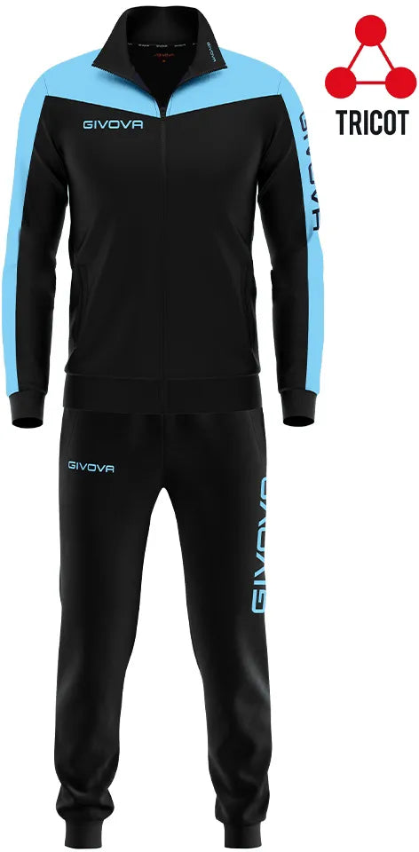 Sports Set Givova Roma Black-sky Black