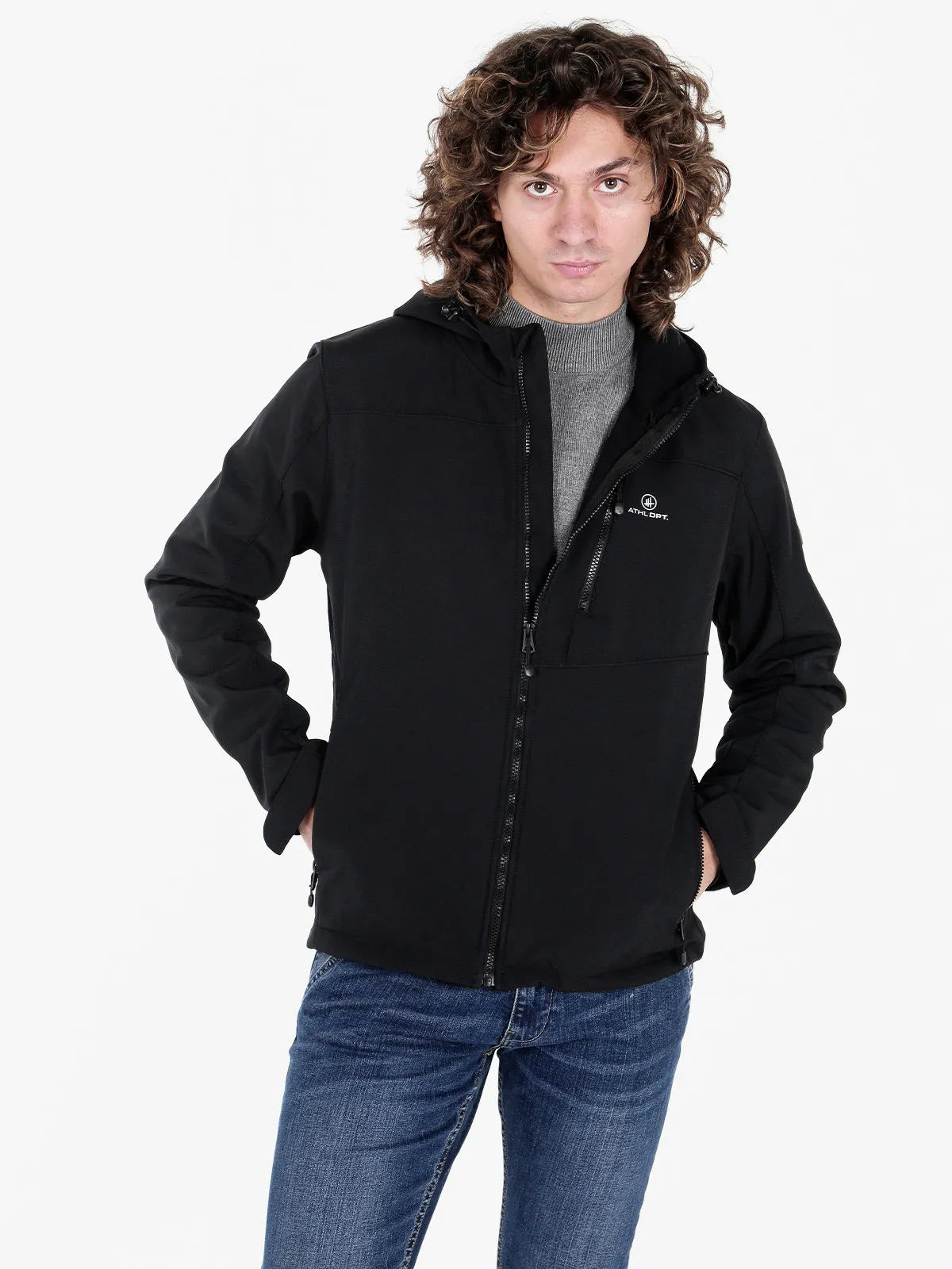 Softshell-jas voor heren Athl. Dpt Hermes Zwart