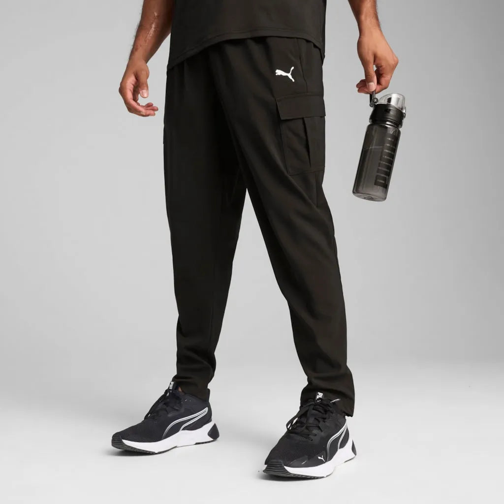 Pantaloni cargo Puma Woven pentru bărbați, negri 2xl